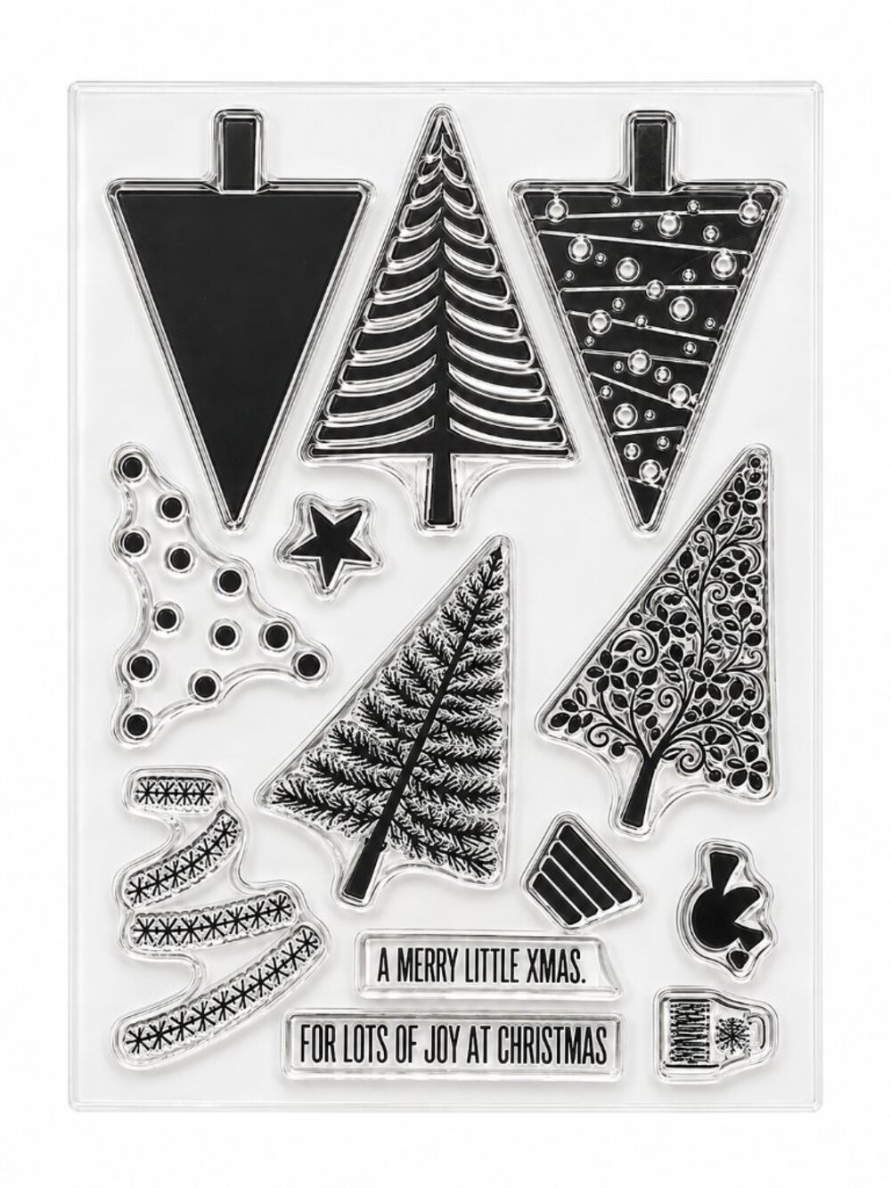 Stampin Up Festival of Trees 135059 13pc Photopolymer Christmas Stamp Set